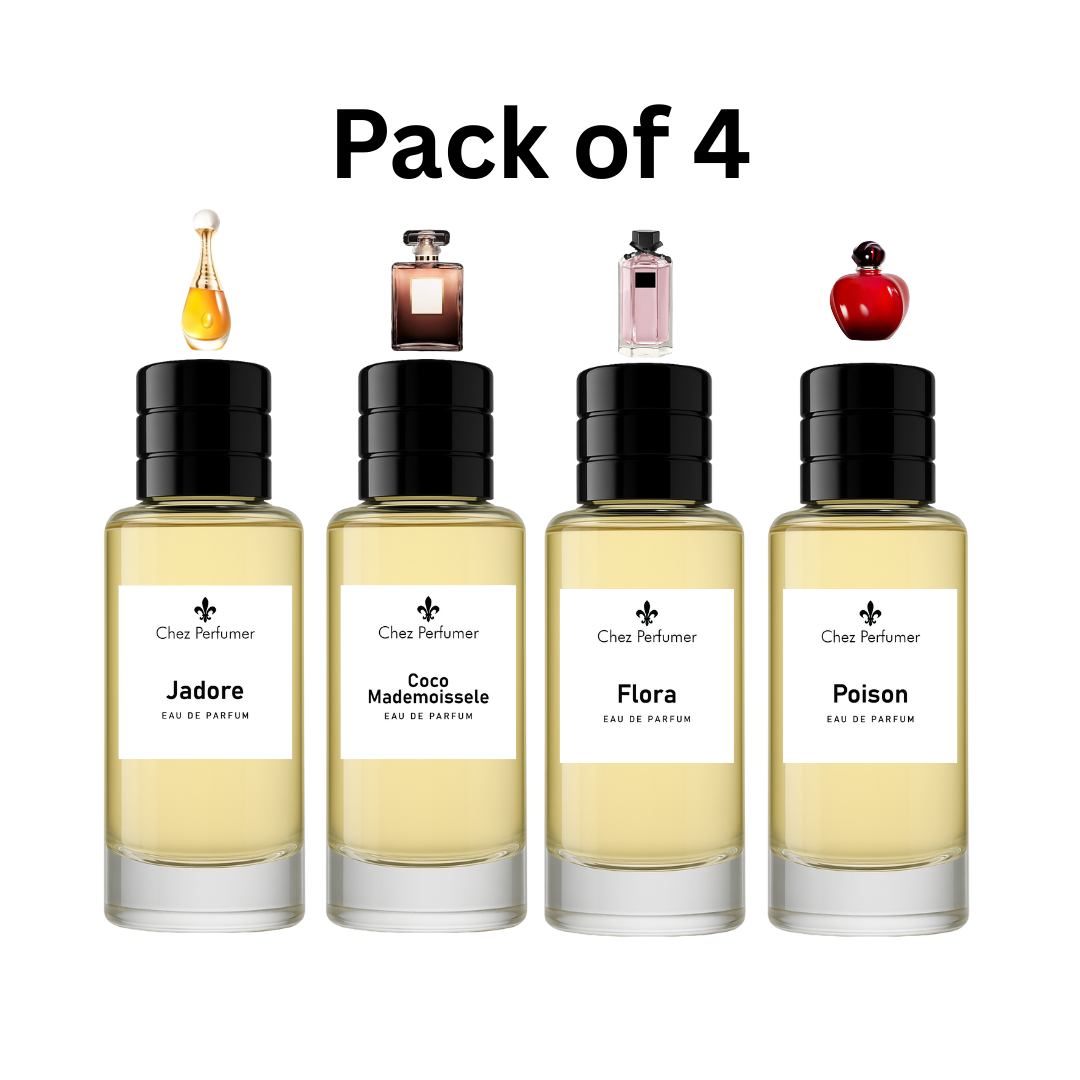 Pack of Four Chez J’adore, Chez Coco, Chez Flora, and Chez Poison