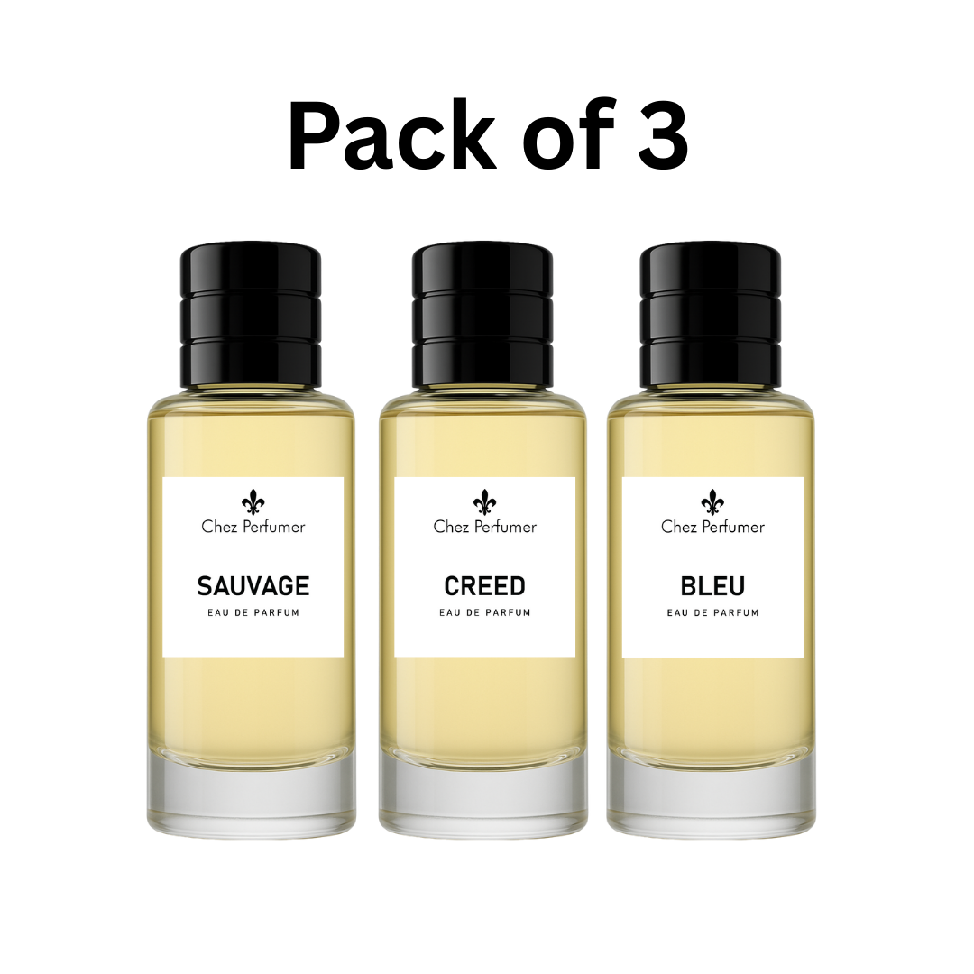 Pack of Three Chez Sauvage, Chez Creed, and Chez Bleu
