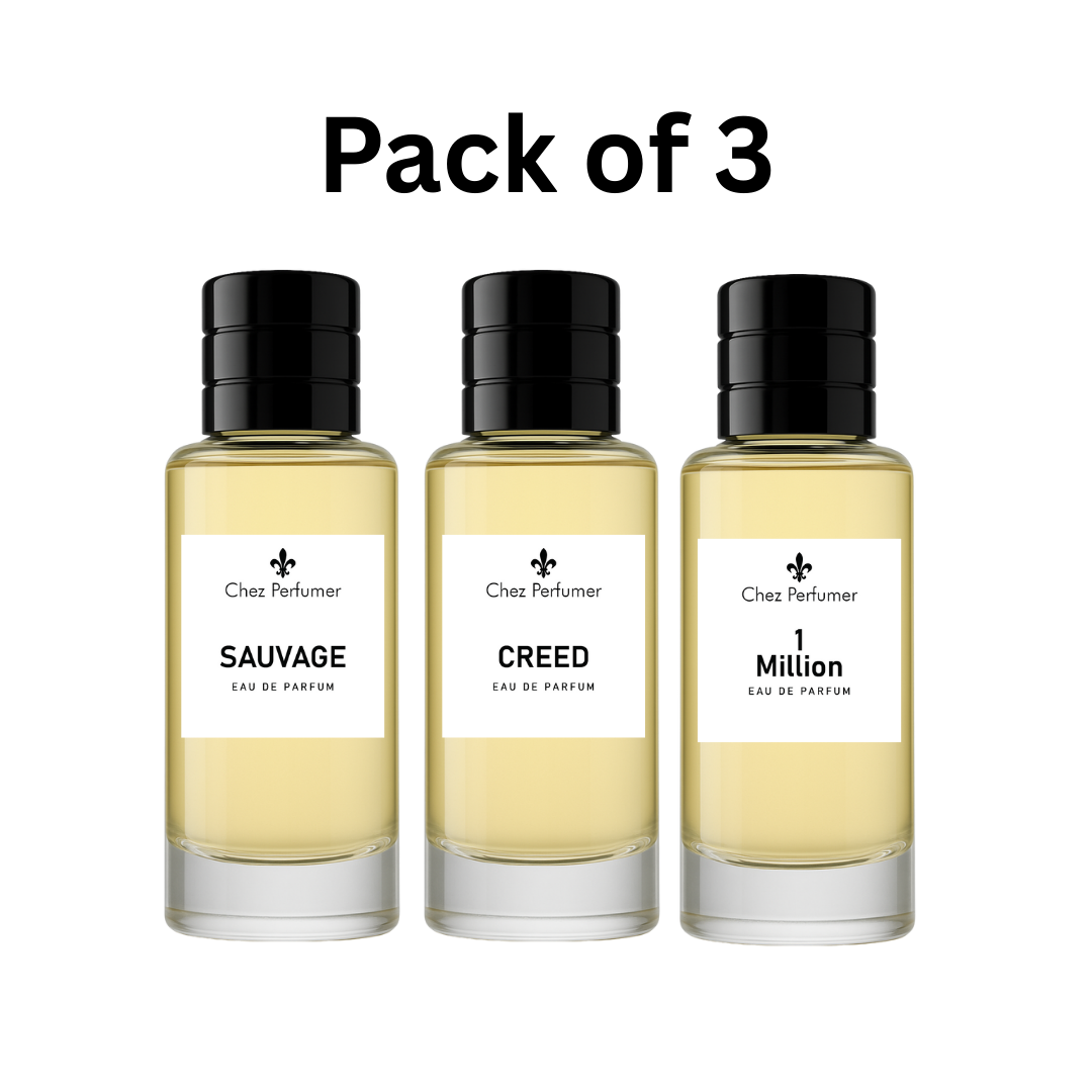 Pack of Three Chez Sauvage, Chez Creed, and Chez 1 Million