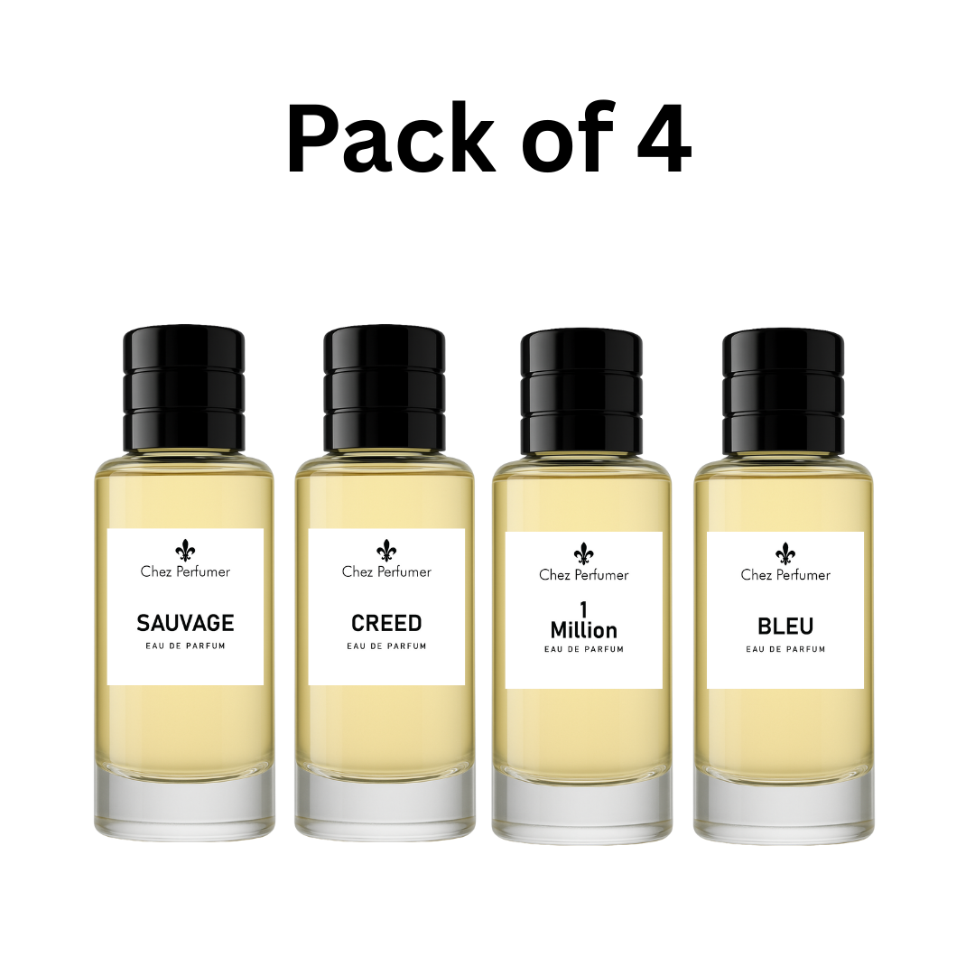 Pack of Four Chez Sauvage, Chez Creed, Chez 1 Million, and Chez Bleu