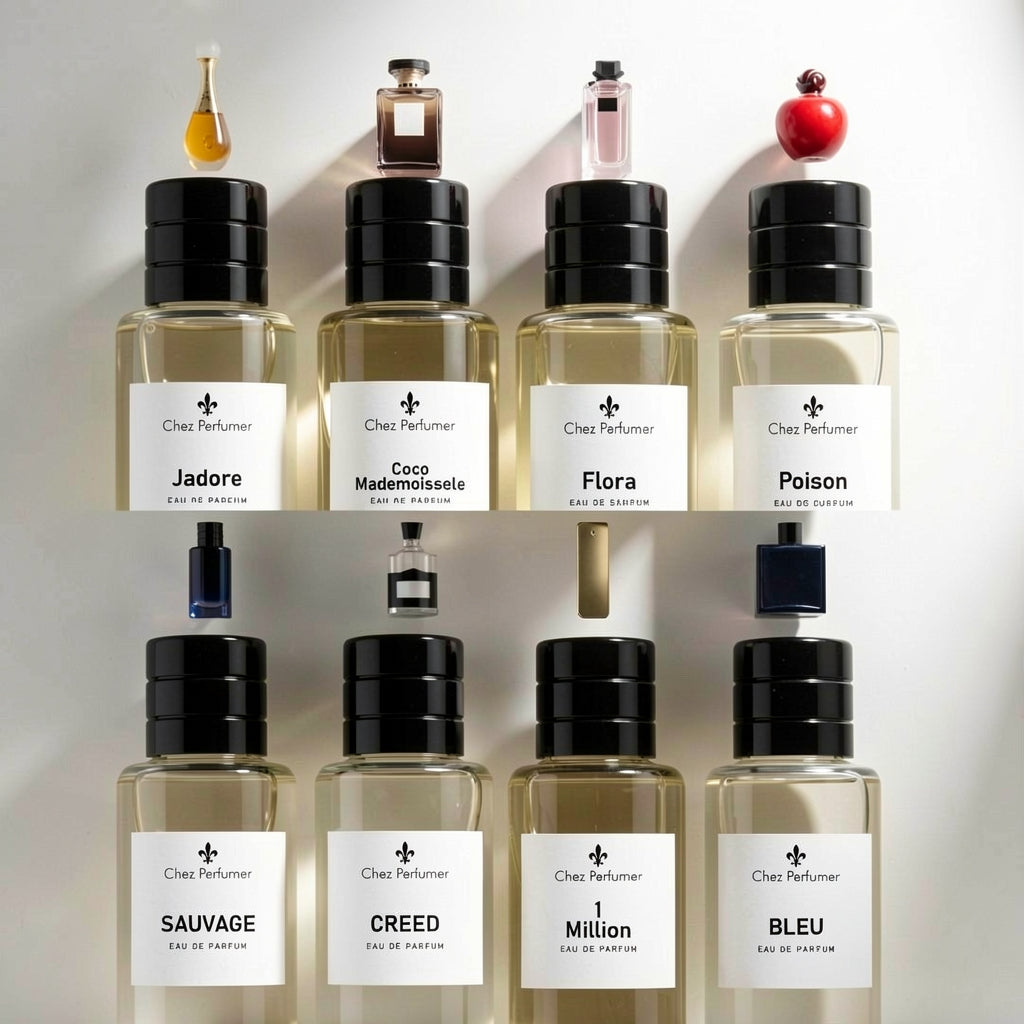 Sauvage , Creed, 1 Million , Bleu , Coco , Jadore , Poison , Flora (50 ML)