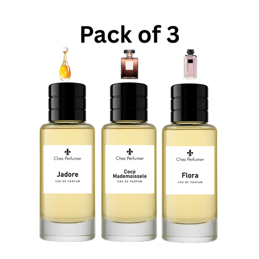 Pack of Three Chez J’adore, Chez Coco, and Chez Flora