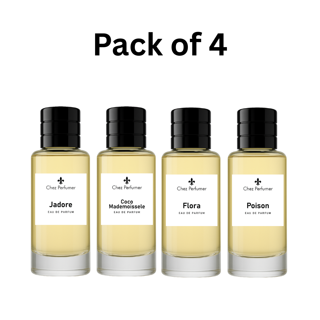 Pack of Four Chez J’adore, Chez Coco, Chez Flora, and Chez Poison