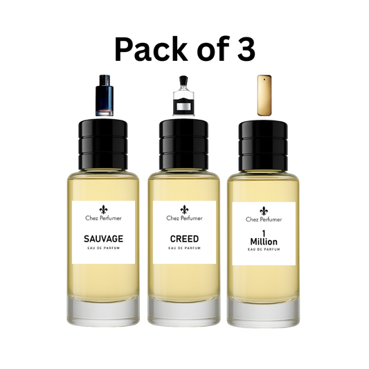 Pack of Three Chez Sauvage, Chez Creed, and Chez 1 Million