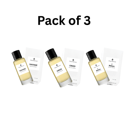 Pack of Three Chez Sauvage, Chez Creed, and Chez 1 Million