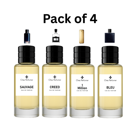 Pack of Four Chez Sauvage, Chez Creed, Chez 1 Million, and Chez Bleu